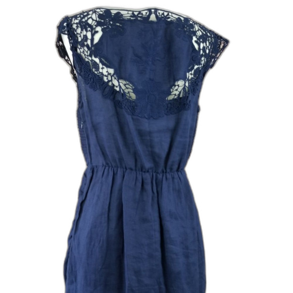 J Crew Mid Length Lace Detail Sleeveless Dress - Picture 5 of 8